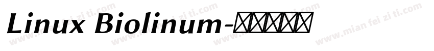 Linux Biolinum字体转换